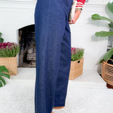 Danielle Dark Blue Denim Pants Lucy Paris