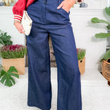Danielle Dark Blue Denim Pants Lucy Paris
