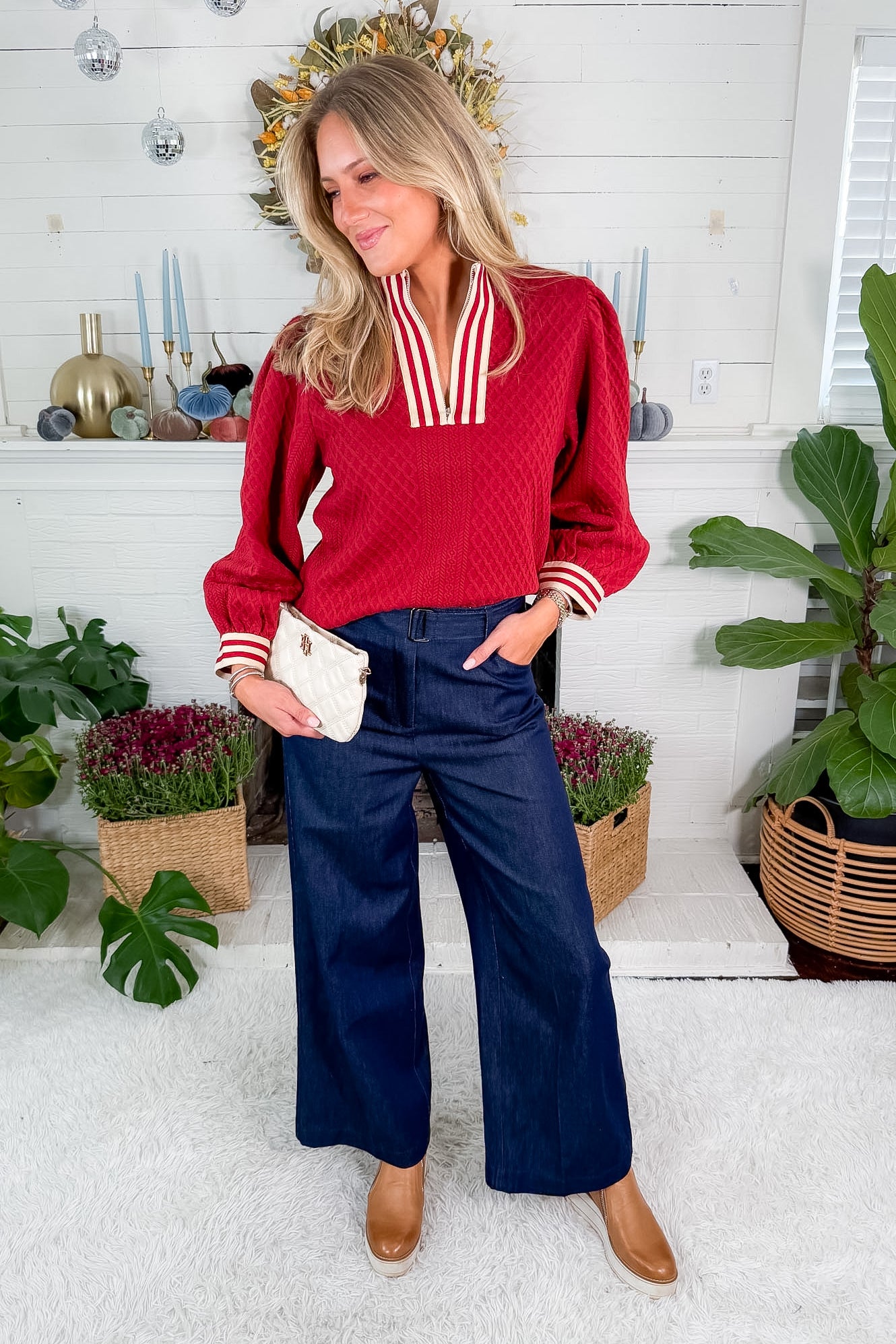 Danielle Dark Blue Denim Pants Lucy Paris