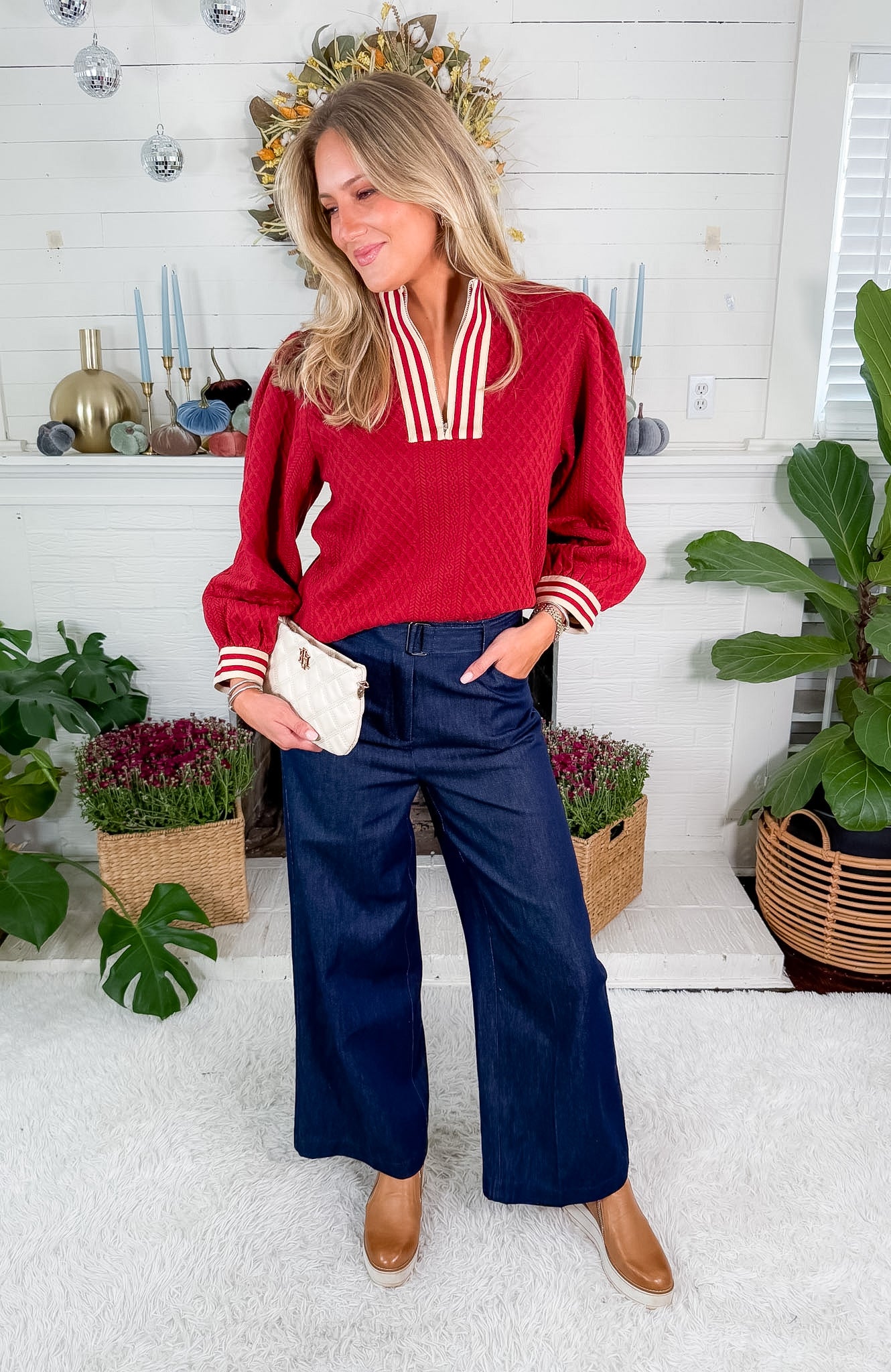 Danielle Dark Blue Denim Pants Lucy Paris