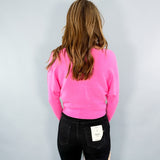 Dara Pink Dolman Sleeve Sweater Pinch