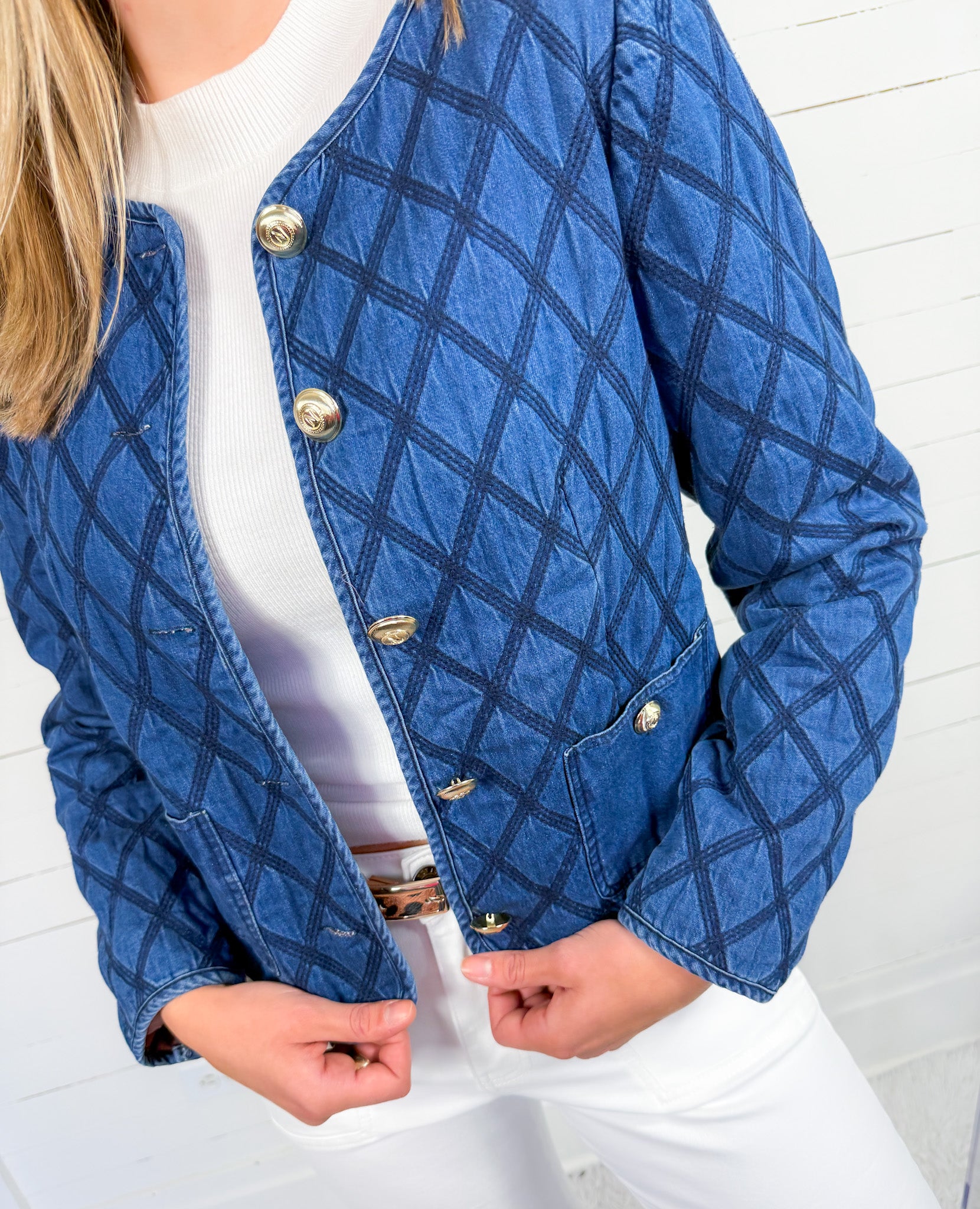 Darby Denim Stitch Novelty Jacket Karlie