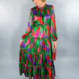 Darden Green + Purple Multi Maxi Dress