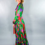 Darden Green + Purple Multi Maxi Dress