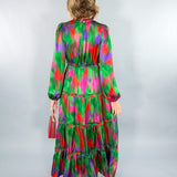 Darden Green + Purple Multi Maxi Dress