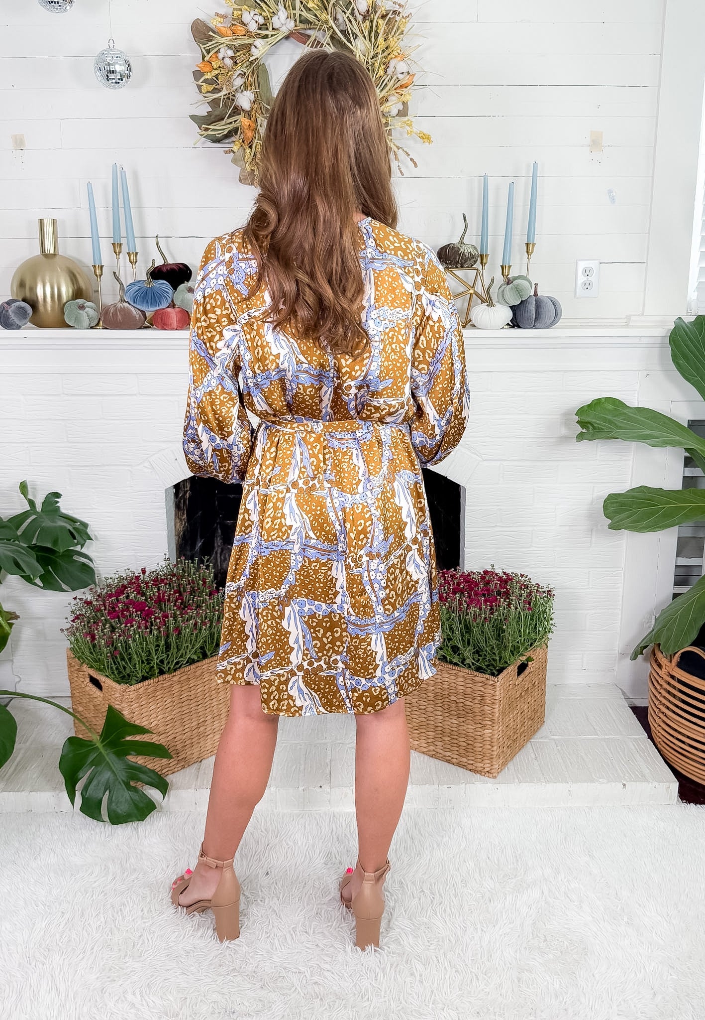 Daudet Leo Ocre Mini Dress FRNCH