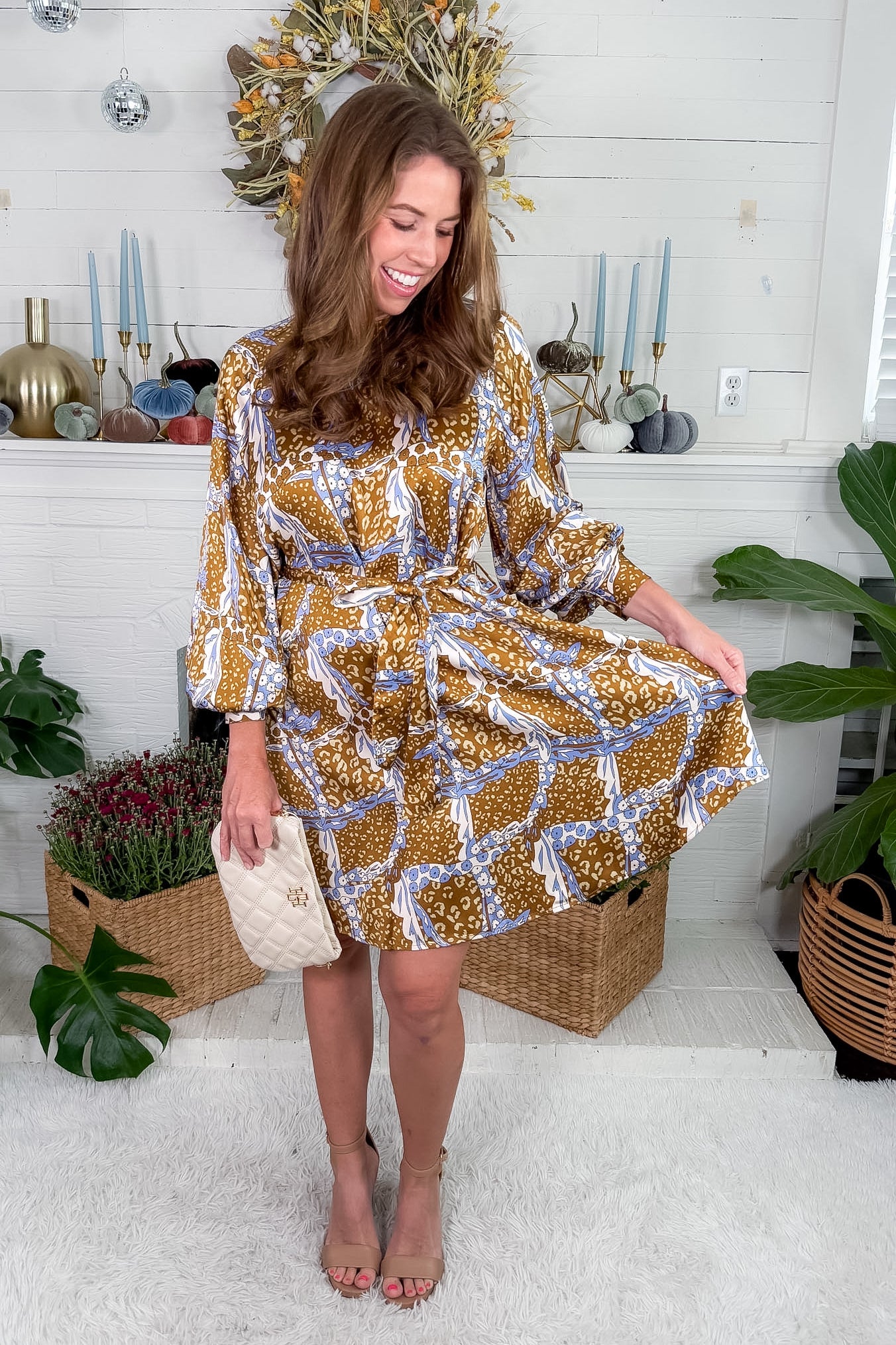 Daudet Leo Ocre Mini Dress FRNCH