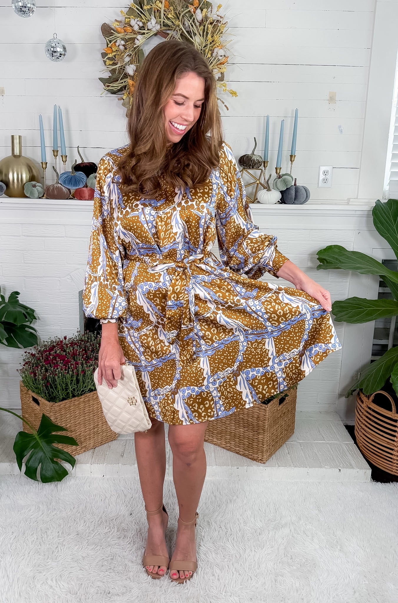 Daudet Leo Ocre Mini Dress FRNCH