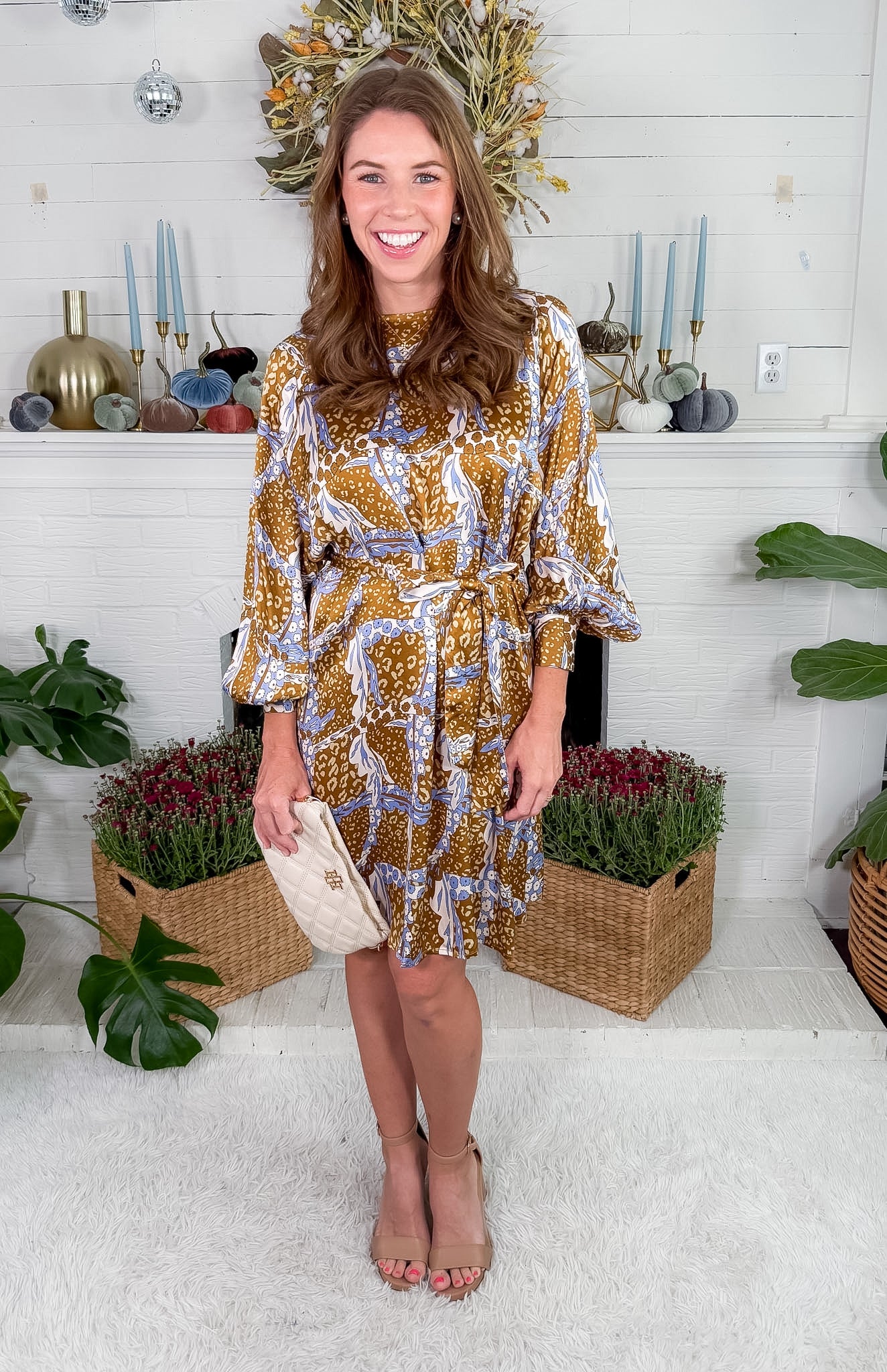 Daudet Leo Ocre Mini Dress FRNCH