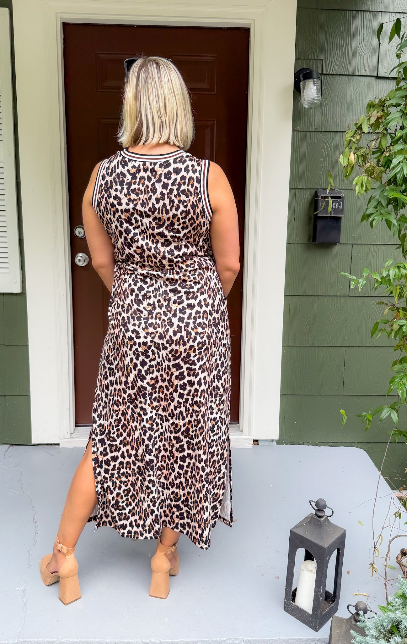 Davis Leopard Sleeveless Maxi Dress