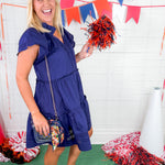 Dayna Blue Mini Dress Double A the Brand
