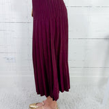 Deborah Cabernet Red Sweater Skirt Molly Bracken