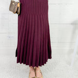 Deborah Cabernet Red Sweater Skirt Molly Bracken