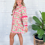 Delany Garden Cheetah Mini Dress Emily McCarthy