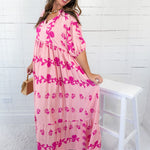 Delilah Shades of Pink Midi Dress Umgee