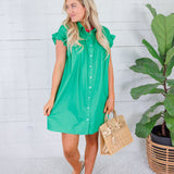 Denney Kelly Green Mini Dress Molly Bracken