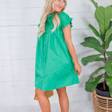 Denney Kelly Green Mini Dress Molly Bracken