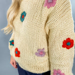 Desiree Creme Daisy Chunky Sweater FRNCH