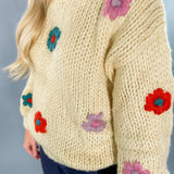 Desiree Creme Daisy Chunky Sweater FRNCH