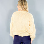 Desiree Creme Daisy Chunky Sweater FRNCH