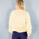 Desiree Creme Daisy Chunky Sweater FRNCH