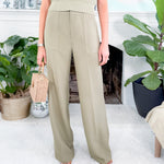 Diana Sage Wide Leg Trouser Pant Lucy Paris