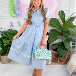 Dickinson Baby Blue Midi Dress TCEC