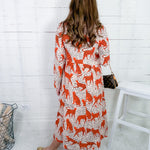 Dixie Chester Cheetah Maxi Dress Compania Fantastica