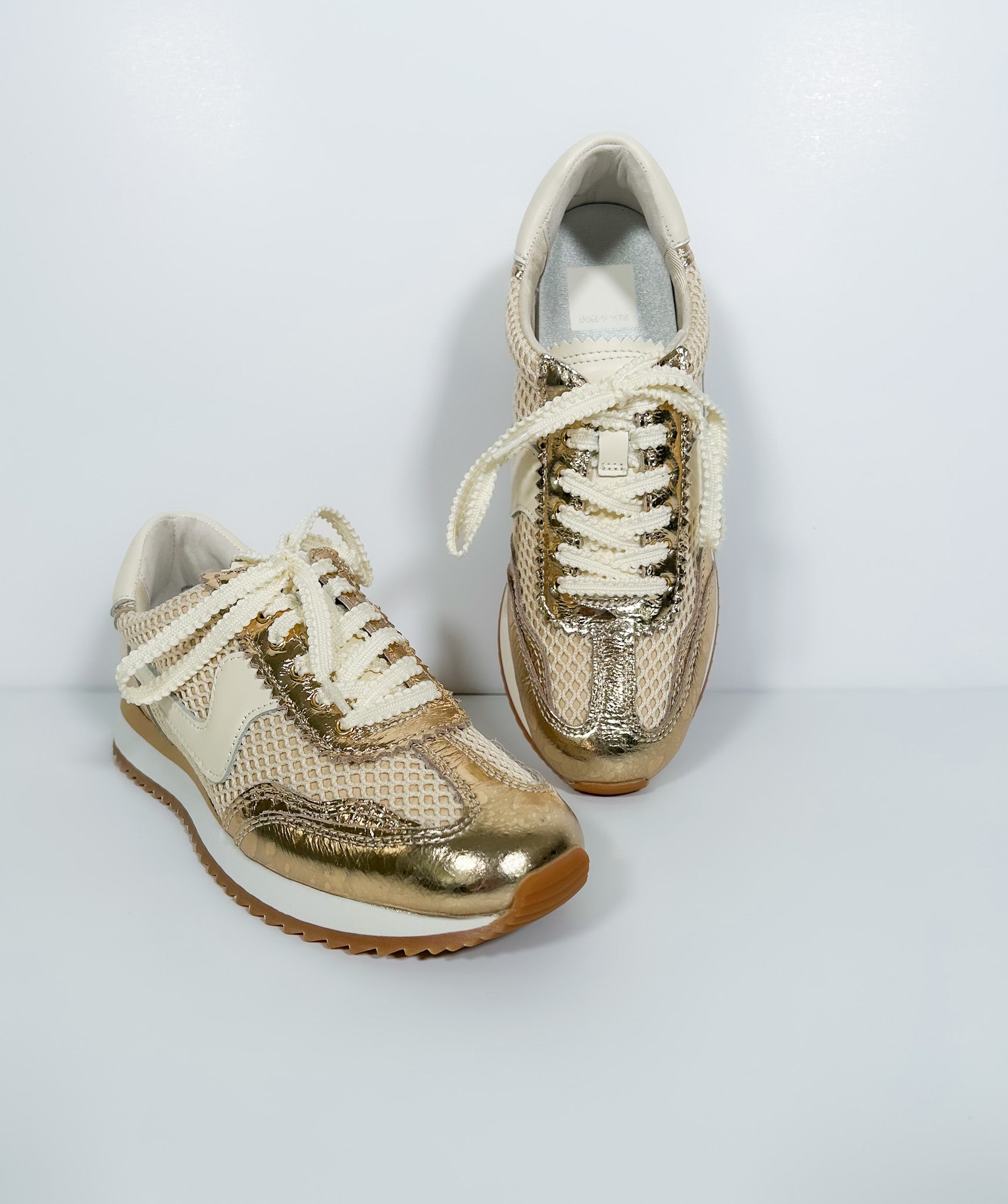 Dolce Vita Gold Mesh Sneaker