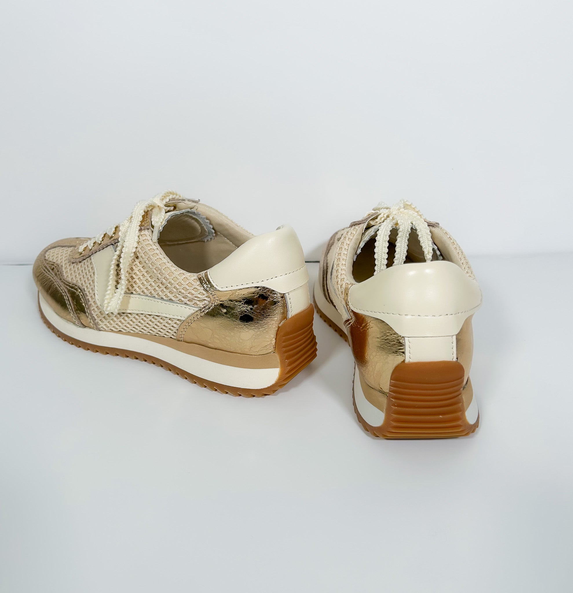 Dolce Vita Gold Mesh Sneaker