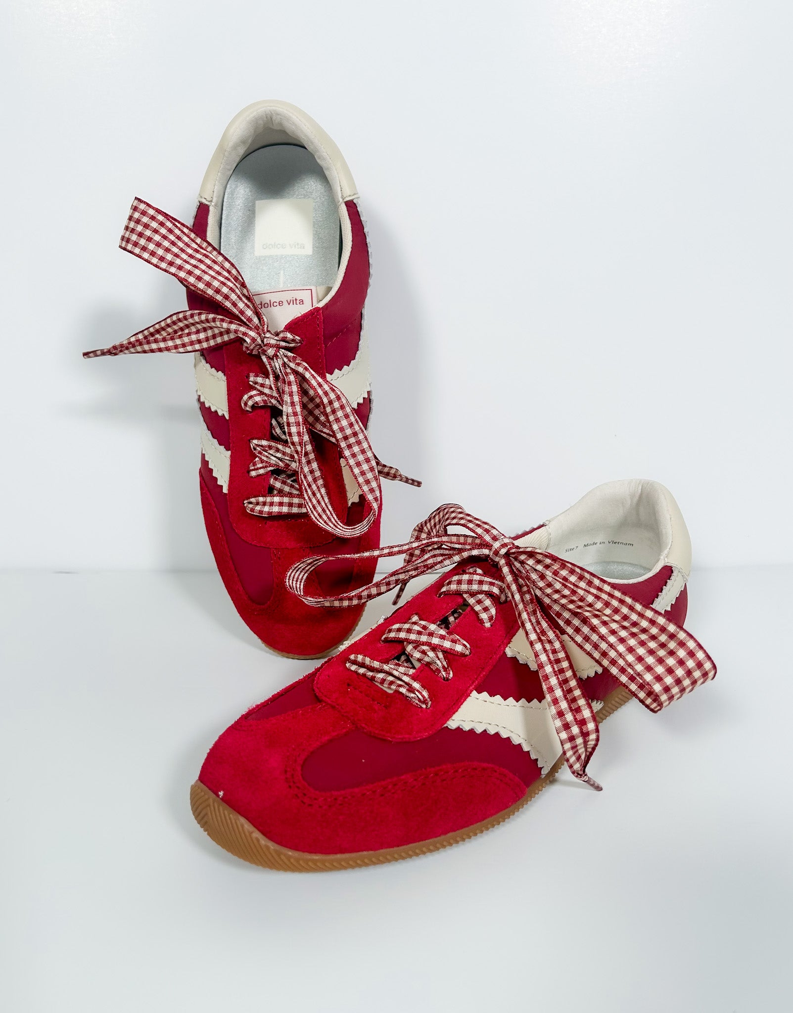 Dolce Vita Limit Crimson Nylon Sneakers