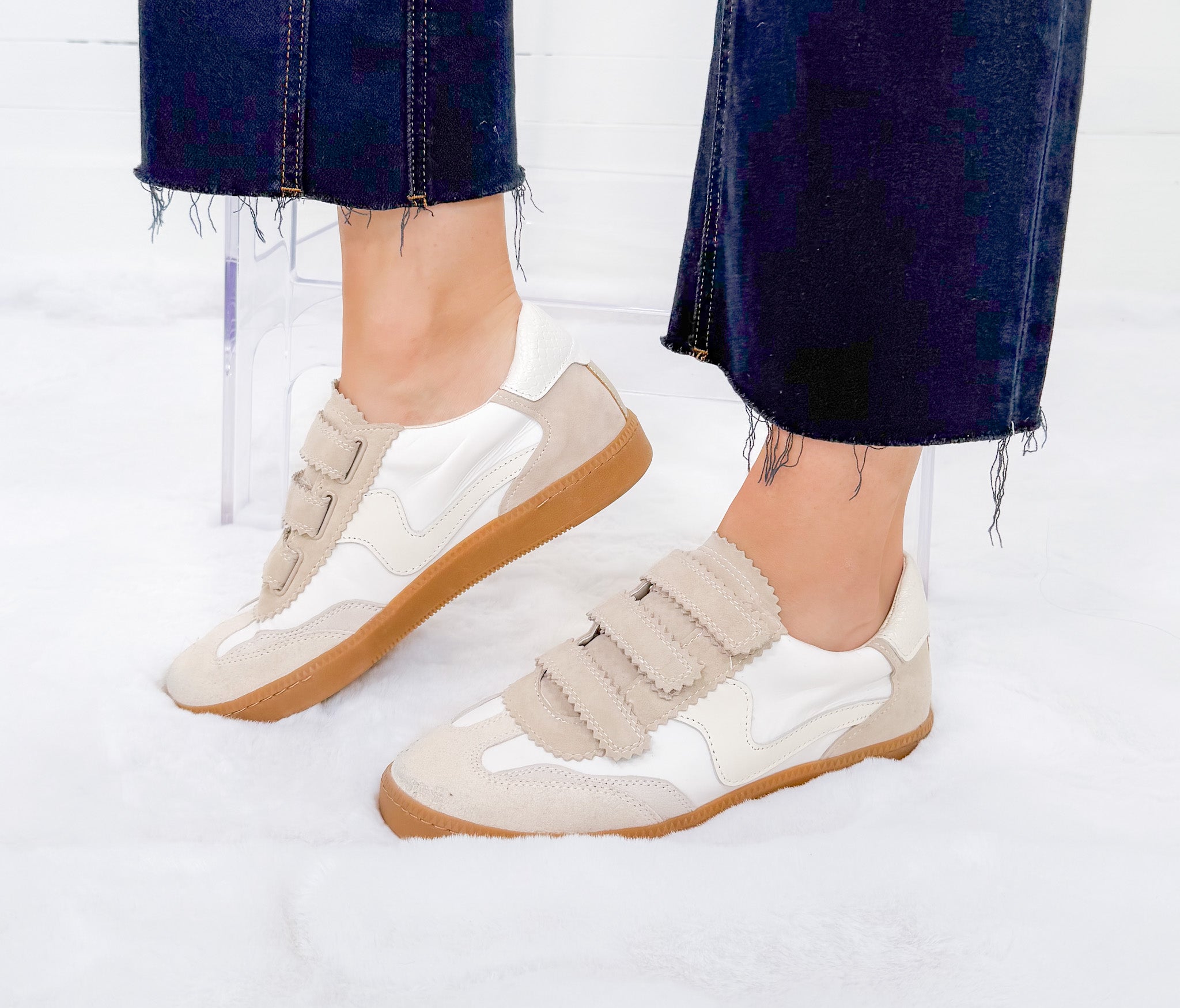 Dolce Vita Notice Velcro Ivory Sneakers Dolce Vita