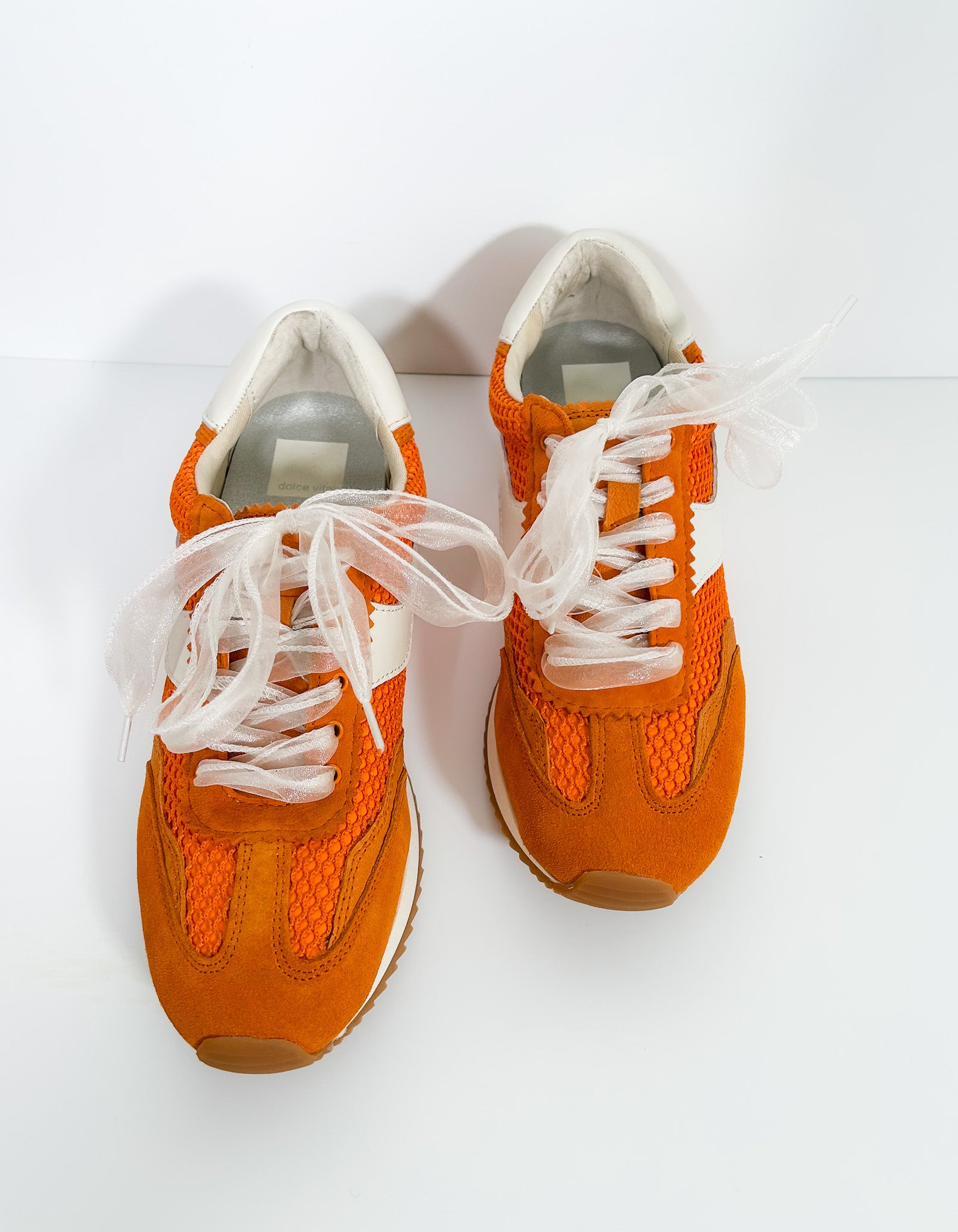 Dolce Vita Orange Mesh Sneakers