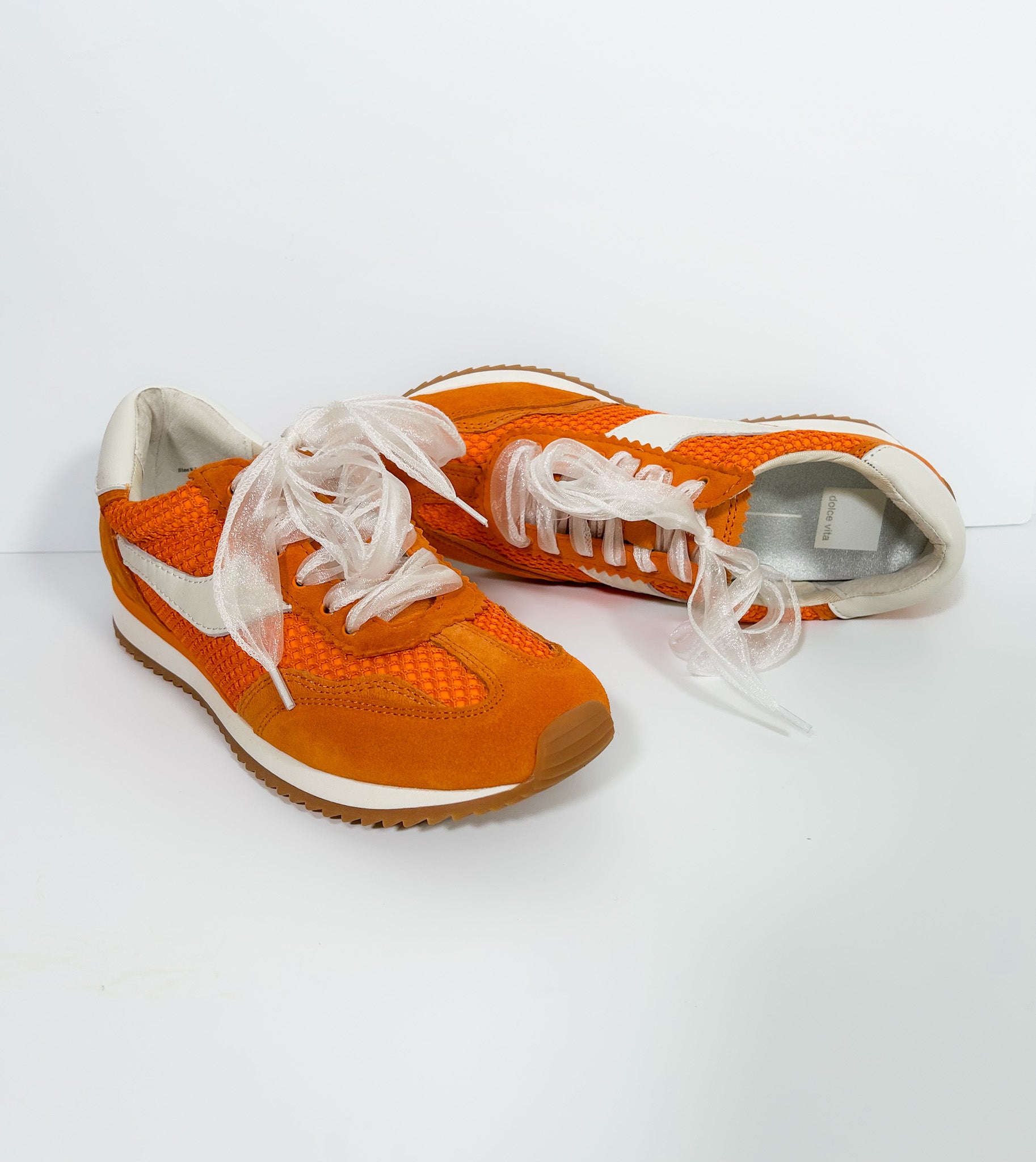 Dolce Vita Orange Mesh Sneakers