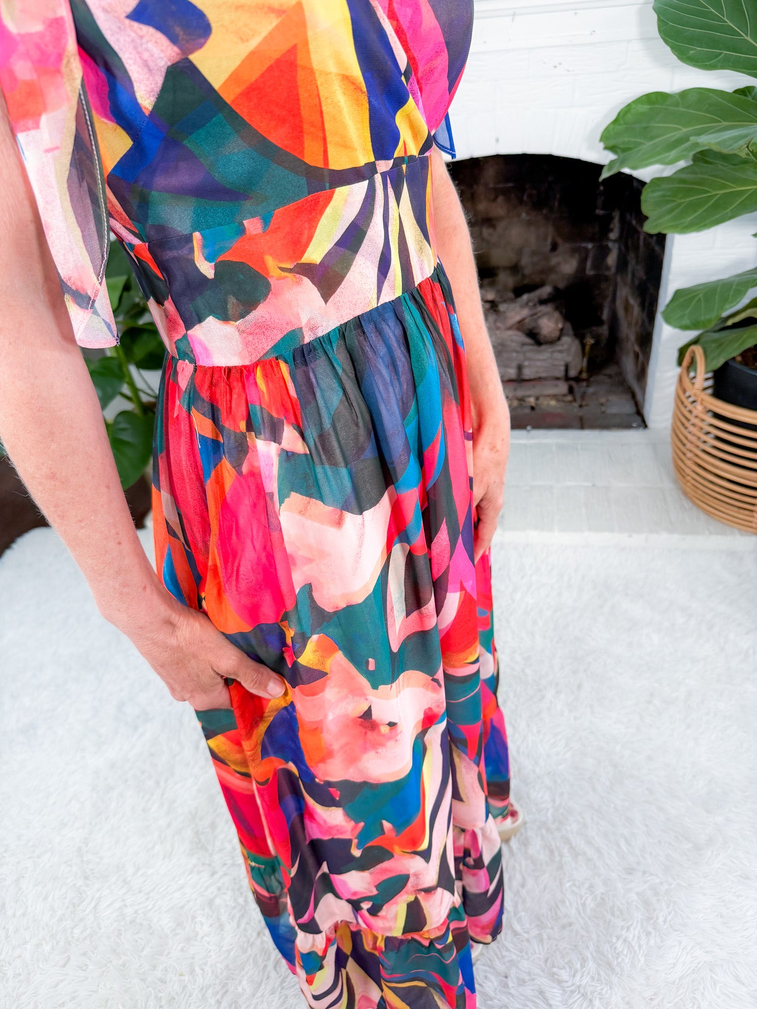 Donna Stained Glass Maxi Dress Molly Bracken