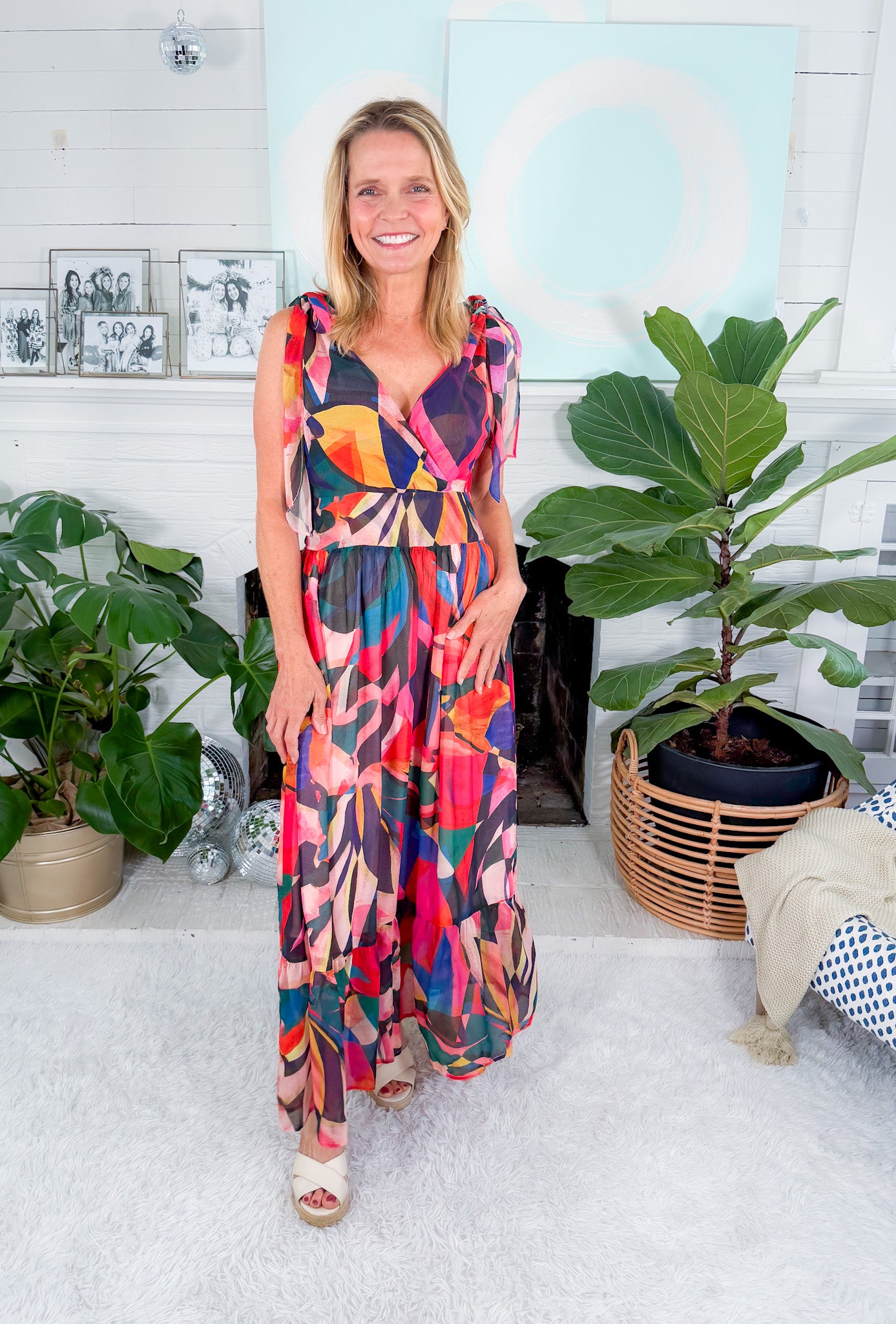Donna Stained Glass Maxi Dress Molly Bracken