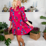 Drew Berry Mini Dress Umgee