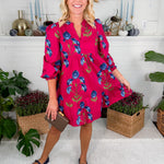 Drew Berry Mini Dress Umgee