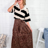 Driscoll Cashmere Short Sleeve Striped Sweater THML