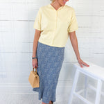 Dudley Butter Yellow Flat Knit SS Cardigan Things Between