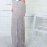 Durham Cocoa Pinstripe Drawstring Pants 