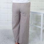 Durham Cocoa Pinstripe Drawstring Pants 