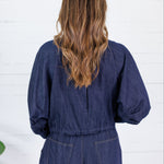 Easton Indigo Bomber Jacket Mustard Seed