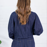 Easton Indigo Bomber Jacket Mustard Seed