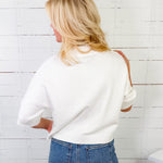 Elaine White Soft Knit Sweater PINCH