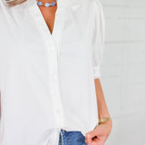 Elaine White Top Mary Square