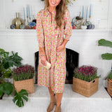Eleanor Coral Gossemar Wings Maxi Dress Mary Square