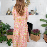 Eleanor Coral Gossemar Wings Maxi Dress Mary Square