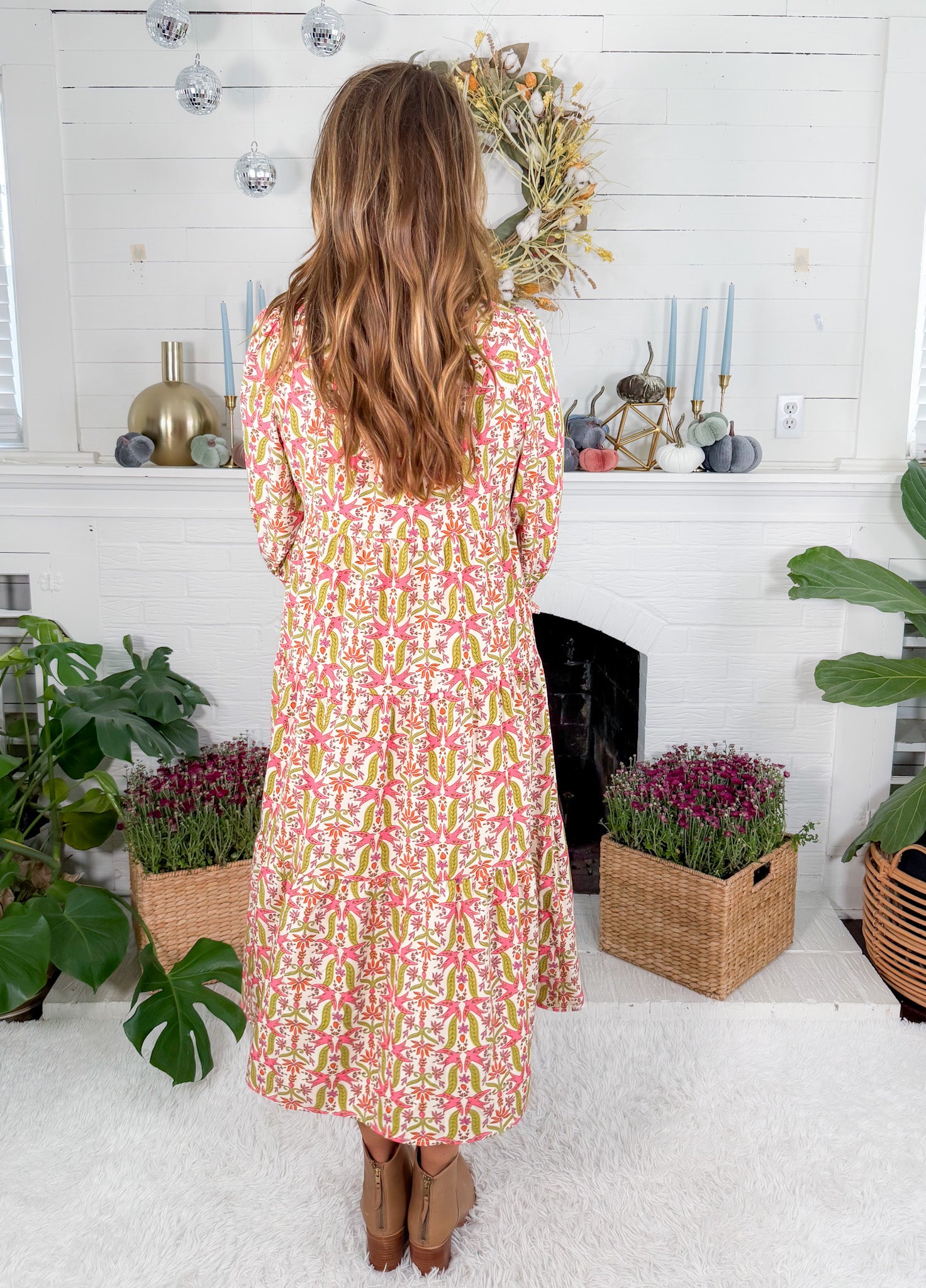 Eleanor Coral Gossemar Wings Maxi Dress Mary Square