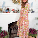 Eleanor Coral Gossemar Wings Maxi Dress Mary Square